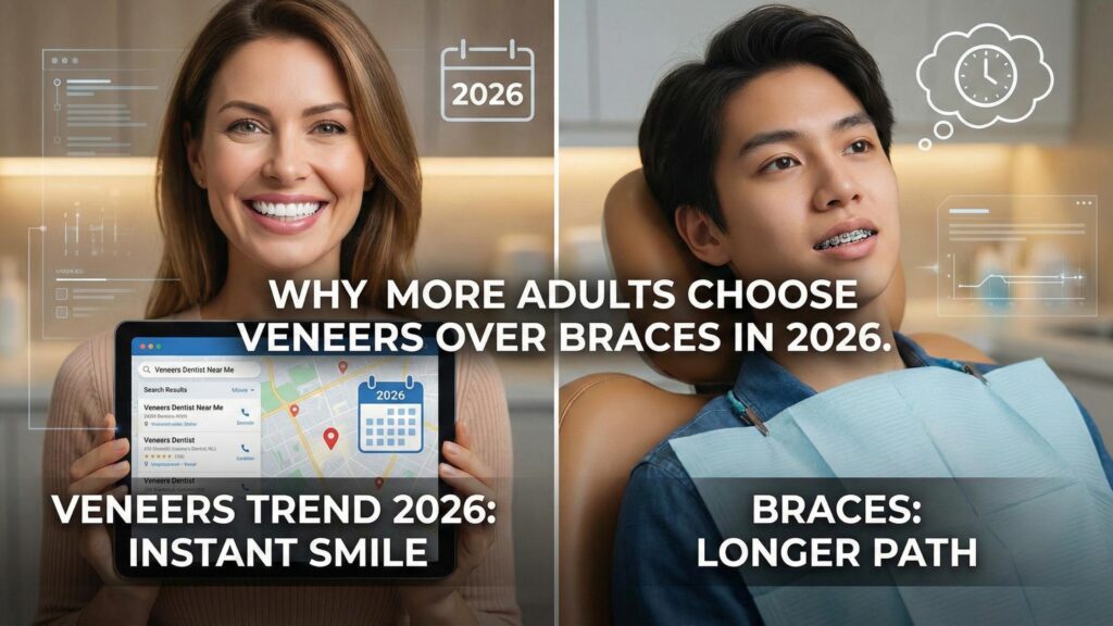 Why More Adults Are Searching for a Veneers Dentist Near Me Instead of Braces in 2026 Veneers Dentist Near Me